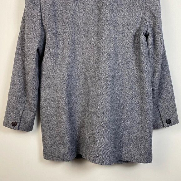 Pendleton Blue Herringbone 100% Virgin Wool Blazer Jacket Size 10 - Picture 5 of 8